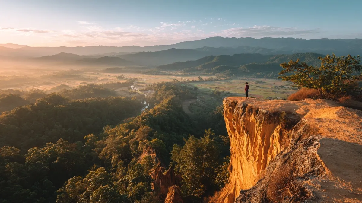 Pai Canyon bei Sonnenuntergang, Nordthailand