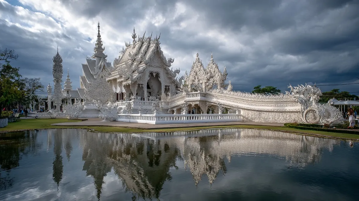 Wat Rong Khun White Temple in Chiang Rai