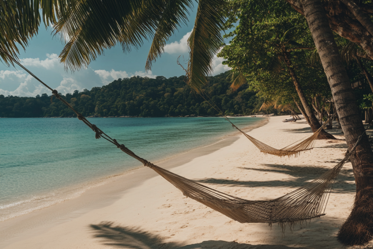 u6342594373_Empty_white_sand_beach_on_Koh_Rong_with_two_hammo_f11a59d2-774f-4f62-9743-653b49c1fd78_3